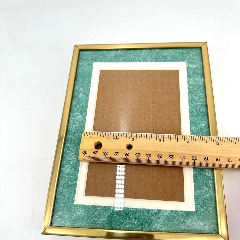 Vintage Burns of Boston Gold 4x6 Picture Frame Hollywood Regency Decor - Picture 9 of 12